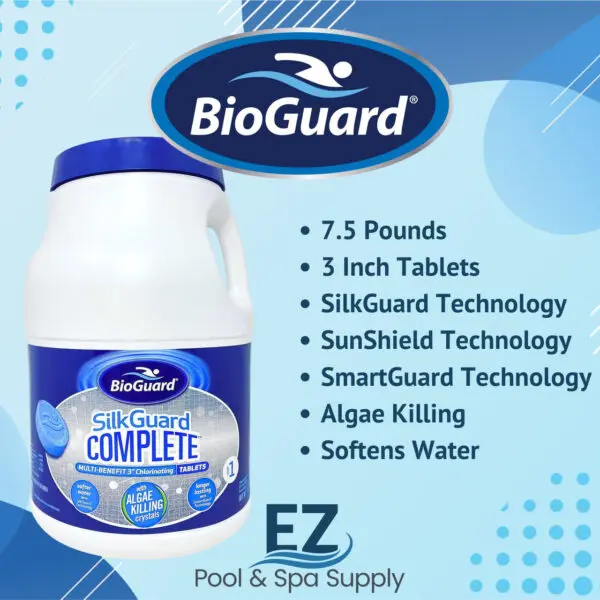 BioGuard SilkGuard Complete 3" Chlorinating Tablets 7.5 lbs, 52362BIO - Image 2