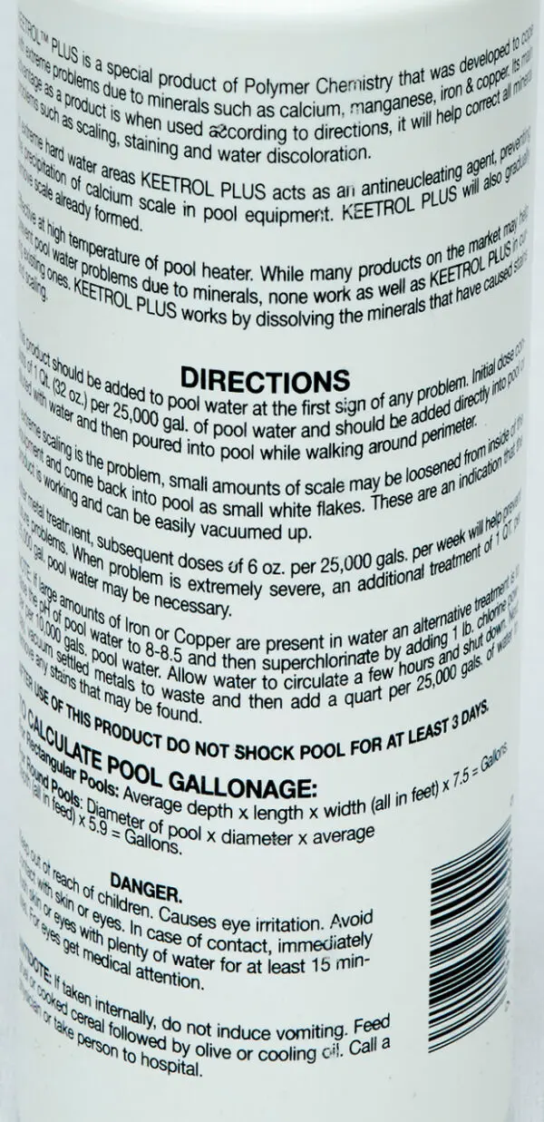 Keetrol Plus Stain & Scale Remover 32 Oz, 84001 - Image 2
