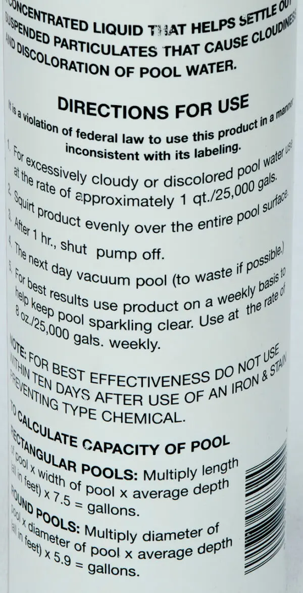 Hydro Floccing Pool Water Clarifier 32 Oz, 88002 - Image 3