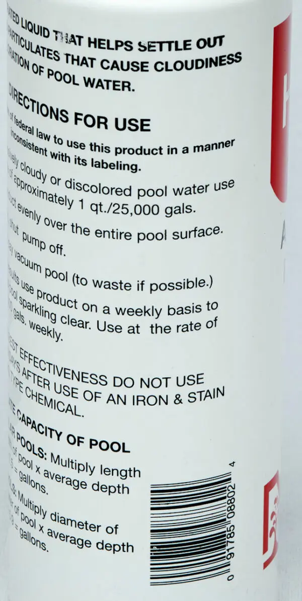 Hydro Floccing Pool Water Clarifier 32 Oz, 88002 - Image 4