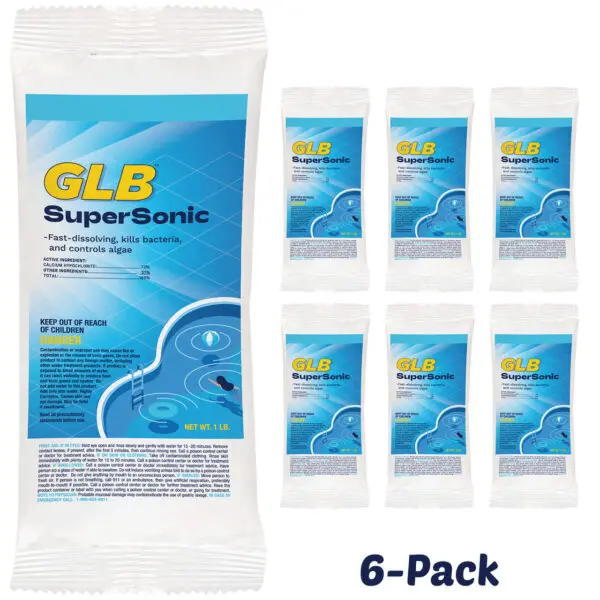 GLB SuperSonic Fast-Dissolving Granular Shock, 6 Bags x 1 lb